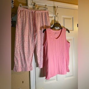 Carole Hoochman Women S/CH Small Pajamas Set Top Bottoms Sleepwear Lounge Pink